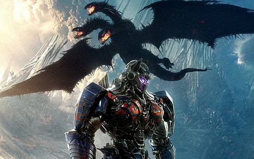 Transformatoren, Transformatoren: Der letzte Ritter, Drache, Optimus Prime, HD-Hintergrundbild HD wallpaper