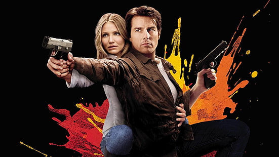 Film, Knight And Day, Cameron Diaz, Tom Cruise, HD tapet HD wallpaper