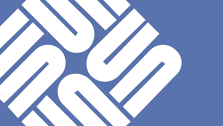 Sun Microsystems, logo, Logo Sun Microsystems, latar belakang sederhana, latar belakang biru, Wallpaper HD