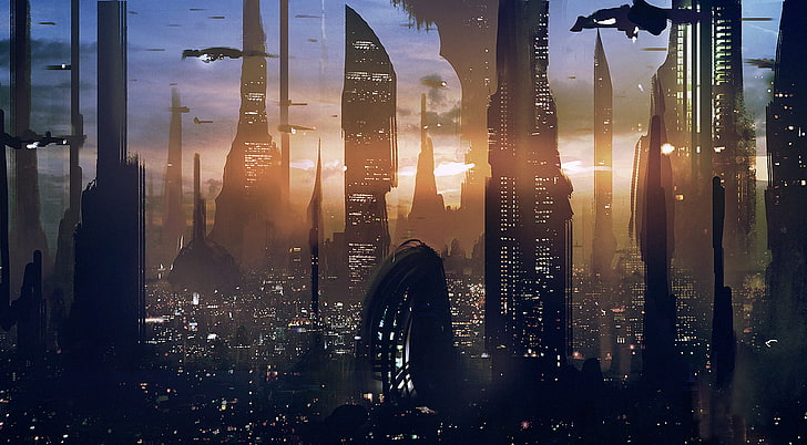 copertina dell'applicazione di gioco, Star Wars, Skyscraper, Coruscant, Sfondo HD