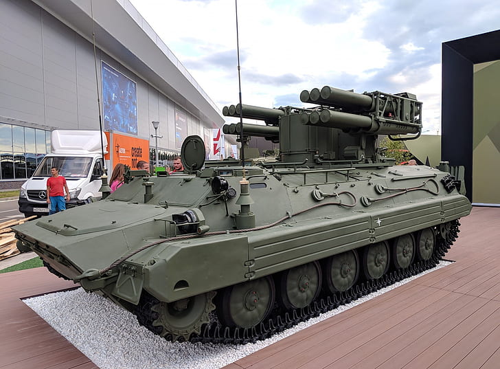 exposition d'armes, défense aérienne russe, Forum «ARMY 2018», Système de missile antiaérien, «Pine», Fond d'écran HD