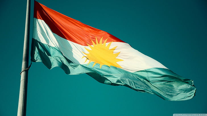 flag, kurdistan, HD wallpaper
