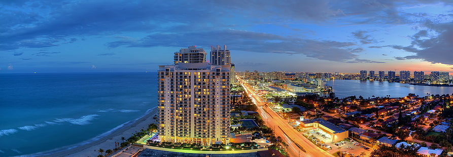 Sunny Isles Beach, Miami, Güneşli Isles Beach, Miami, Florida, HD masaüstü duvar kağıdı HD wallpaper