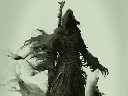 Grim Reaper ورق حائط رقمي ، فن خيالي ، قابض الأرواح، خلفية HD HD wallpaper