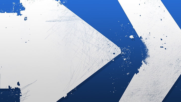 blue and white wallpaper, abstract, minimalism, simple, simple background, arrows, digital art, artwork, arrows (design), HD wallpaper