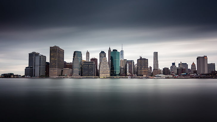 landscape photo of buildings, city, New York City, HD wallpaper