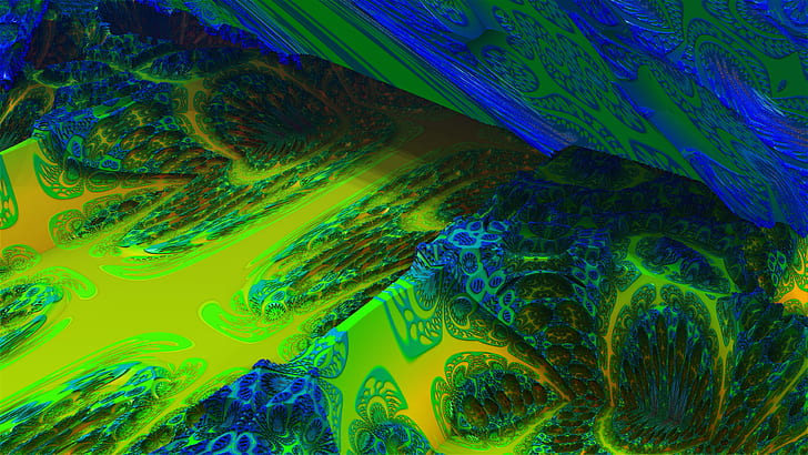 fractal, Mandelbulb 3D, 3D abstrato, HD papel de parede