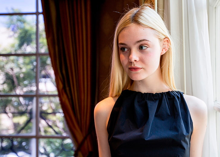 Maleficent, Elle Fanning, press conference, May 2014, HD wallpaper