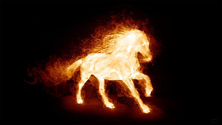 fire horses 1920x1080  Animals Horses HD Art , Fire, horses, HD wallpaper