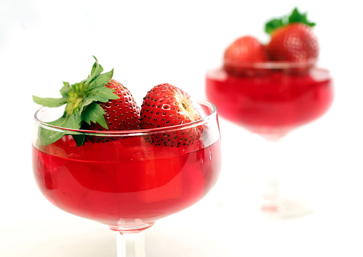 strawberry juice image, HD wallpaper