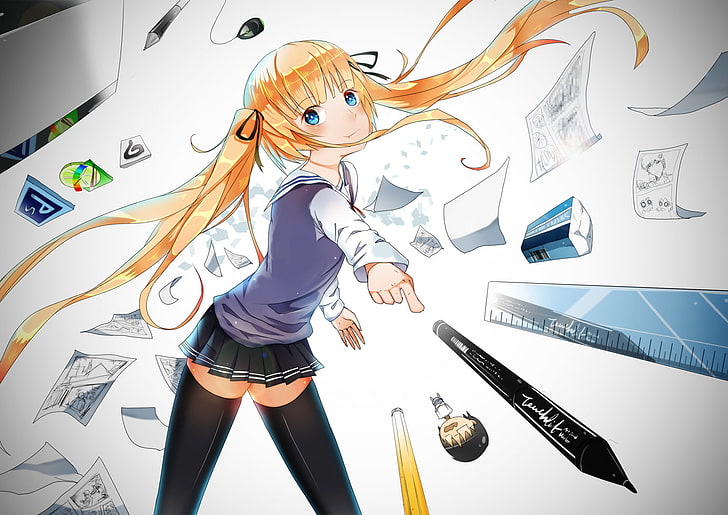 Saenai Heroine no Sodatekata, anime dziewczyny, Sawamura Eriri Spencer, Tapety HD