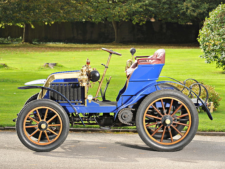 1902, 2 seater, 8 hp, deckert, retro, HD wallpaper