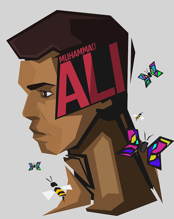Muhammed Ali illüstrasyon, süper kahraman, Muhammed Ali, HD masaüstü duvar kağıdı, telefon duvar kağıdı