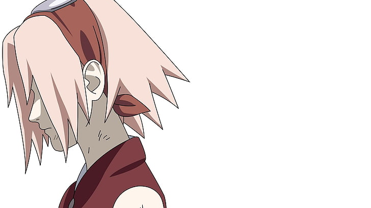 haruno sakura vektor naruto shippuden enkel bakgrund vit bakgrund 1795x1008 Anime Naruto HD Art, Vector, Haruno Sakura, HD tapet