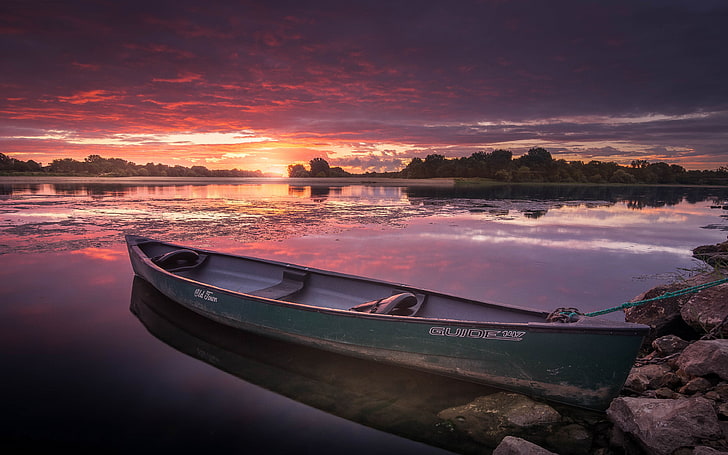Loire Vadisi'nde Günbatımı Gölü Fransa Manzara Fotoğrafçılığı Masaüstü Hd Duvar Kağıtları Cep Telefonları Ve Bilgisayar 3840 × 2400, HD masaüstü duvar kağıdı