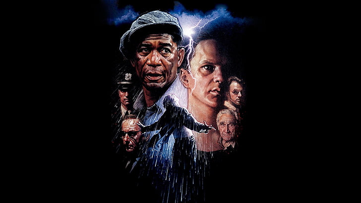Film, Penebangan Shawshank, Morgan Freeman, Tim Robbins, Wallpaper HD
