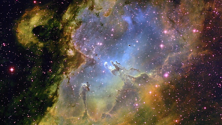 ภาพประกอบกาแล็กซี่อวกาศศิลปะอวกาศศิลปะดิจิทัล, วอลล์เปเปอร์ HD