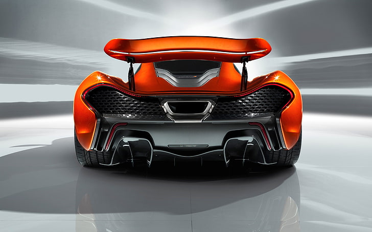 2012 McLaren P1 Concept Auto HD Desktop Wallpaper .., red car wallpaper, HD wallpaper