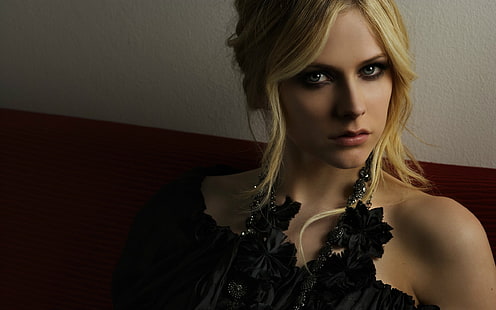 Avril Lavigne, kvinnor, blondin, sångare, ansikte, kändis, HD tapet HD wallpaper
