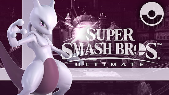 Video Game, Super Smash Bros. Ultimate, Mewtwo (Pokémon), Pokémon, HD wallpaper HD wallpaper