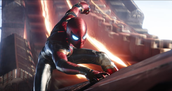Film, Avengers: Infinity War, Peter Parker, Spider-Man, Tom Holland, Sfondo HD HD wallpaper