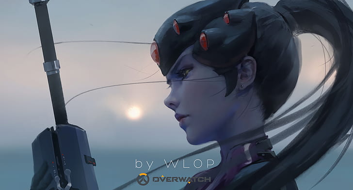 Widowmaker (Overwatch), WLOP, video game characters, HD wallpaper