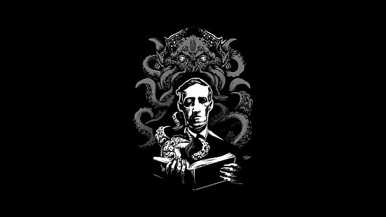 Cthulhu, skräck, Howard Phillips Lovecraft, Necronomicon, Lovecraft, HD tapet HD wallpaper