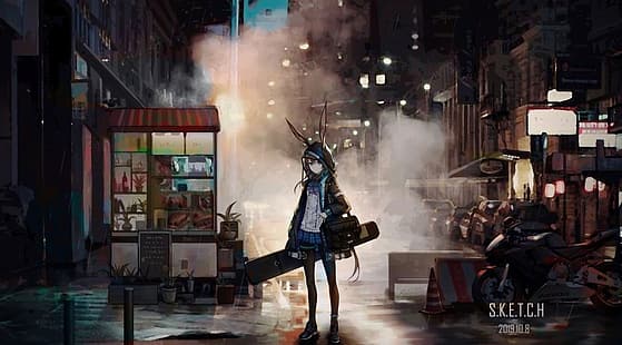Skizze (Künstler), Anime, Anime Girls, Arknights, Amiya (Arknights), HD-Hintergrundbild HD wallpaper
