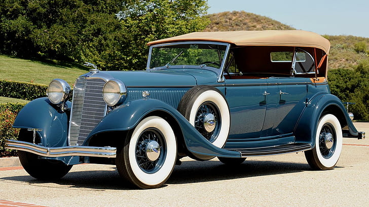 1933 Lincoln Kb Phaeton, vintage, phaeton, lincoln, 1933, elegant, classic, elegance, cowl, dual, antique, luxur, HD wallpaper