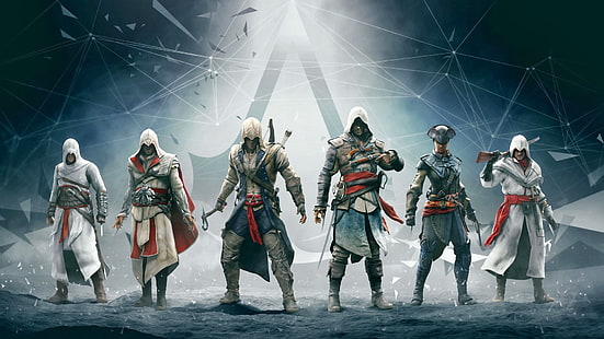 Assassins Creed Altair Ezio Connor Edward, asesinos, credo, edward, connor, ezio, Fondo de pantalla HD HD wallpaper