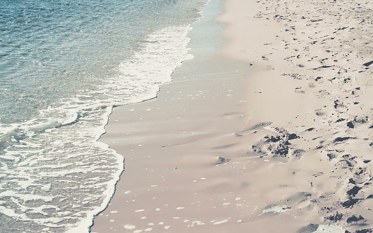 Вълна, удряща пясъка, брегови пейзажи, плажове, 1920x1200, вълна, пясък, HD тапет