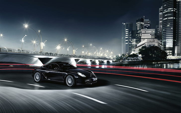 Porsche Cayman 4, black porsche carrera 911, porsche, cayman, cars, HD wallpaper