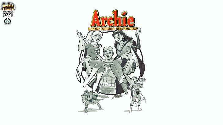 Serier, Archie, Archie Andrews, Betty Cooper, Jughead Jones, Veronica Lodge, HD tapet
