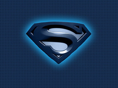 Logo de Superman, Superman, Logo de Superman, Fondo de pantalla HD HD wallpaper