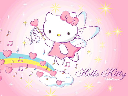 hello kitty 1024x768 Anime Hello Kitty HD Sanat, Hello Kitty, HD masaüstü duvar kağıdı HD wallpaper
