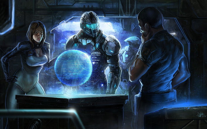 робот, цифровые обои, Mass Effect, Mass Effect 2, Mass Effect 3, научная фантастика, видеоигры, HD обои