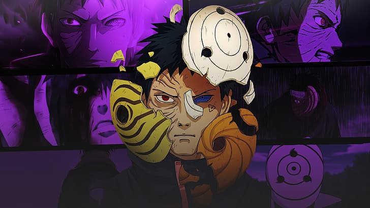 Uchiha Obito, Naruto Shippuuden, Fondo de pantalla HD