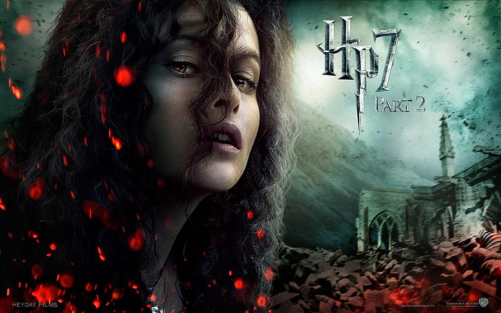 Harry Potter 7, Helena Bonham Carter, Harry Potter et les reliques de la mort, Harry Potter et les reliques de la mort partie 2, partie 2, Bellatrix Lestrange, Fond d'écran HD