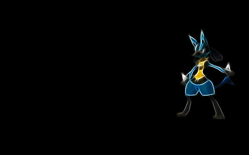 Lucario, Abstrakt, Anime, Schwarzer Hintergrund, Lucario, Abstrakt, Anime, Schwarzer Hintergrund, HD-Hintergrundbild HD wallpaper