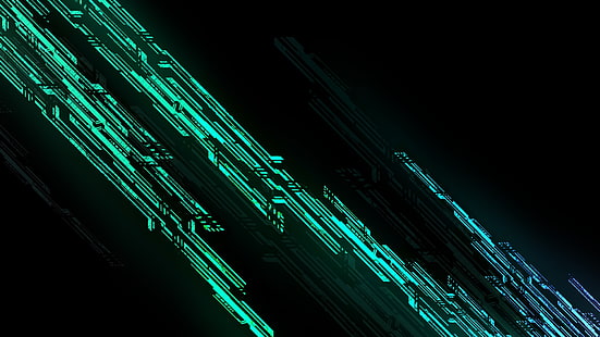 cyberpunk, futurista, abstracto, oscuro, Fondo de pantalla HD HD wallpaper