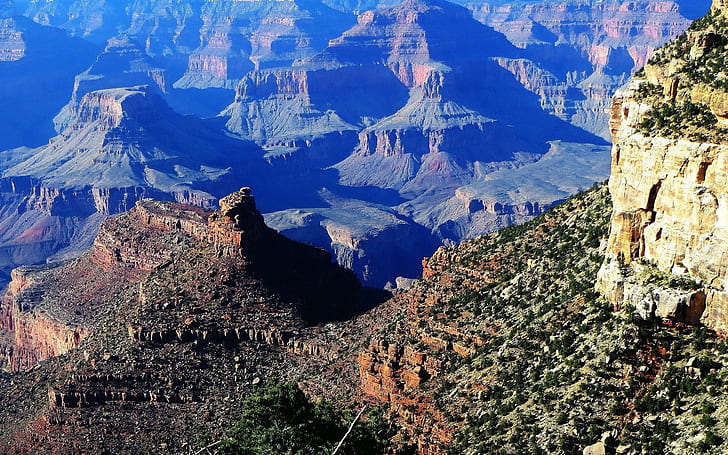 Ngarai indah, grand canyon arizona, alam, 2560x1600, ngarai, Wallpaper HD