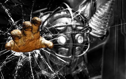 Bioshock Big Daddy Cracked Broken Colorsplash HD, 비디오 게임, 바이오 쇼크, 큰, colorsplash, 금이 간, 깨진, 아빠, HD 배경 화면 HD wallpaper