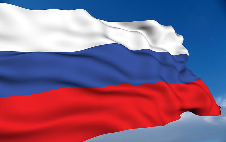 Russland, Flagge, HD-Hintergrundbild