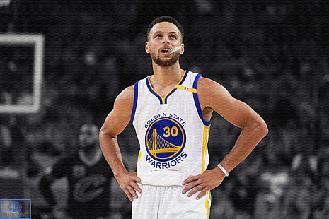 NBA, Stephen Curry, pewarnaan selektif, bola basket, Golden State Warriors, Wallpaper HD HD wallpaper