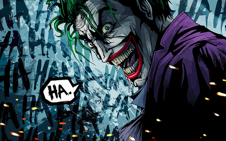 DC The Joker digital wallpaper, Joker, DC Comics, HD wallpaper
