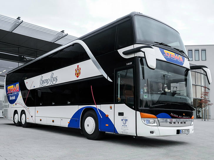 2014, bus, s431, semi, setra, trattore, trasporto, Sfondo HD