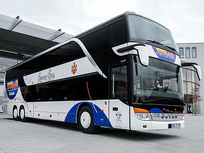 2014, bus, s431, semi, setra, trattore, trasporto, Sfondo HD HD wallpaper