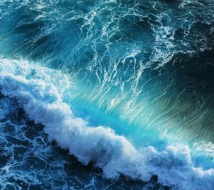 onde dell'oceano, mare, onde, Sfondo HD