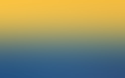 primavera, amarillo, azul, gradación, desenfoque, Fondo de pantalla HD HD wallpaper