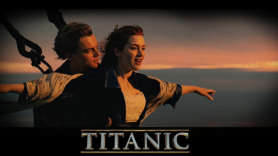 Филмов плакат за Титаник, Филм, Титаник, Кейт Уинслет, Леонардо Дикаприо, HD тапет HD wallpaper